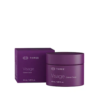 THREE Visage Crème Caviar peptide face moisturizer for hydration