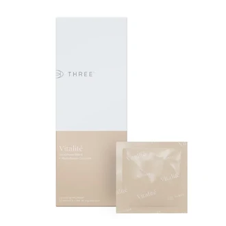 THREE Vitalité daily multivitamin with probiotics and omega-3 product packaging